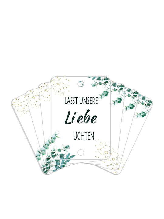 Wedding Straw Tags Cold Sparklers German Text