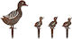 Aberto Design Decorative Garden Metal 4pcs 565TNL1410