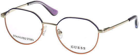 Rame Ochelari Guess Gu9232 083 48 pentru Fete Metal Violet 48 Mm