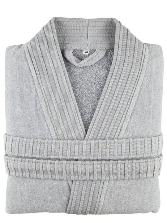 Nima Kimono Μπουρνούζι με Γιακά Velvet Grey 380...