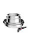 Tefal Ingenio Set de vase de gătit din oțel inoxidabil Argint 5buc