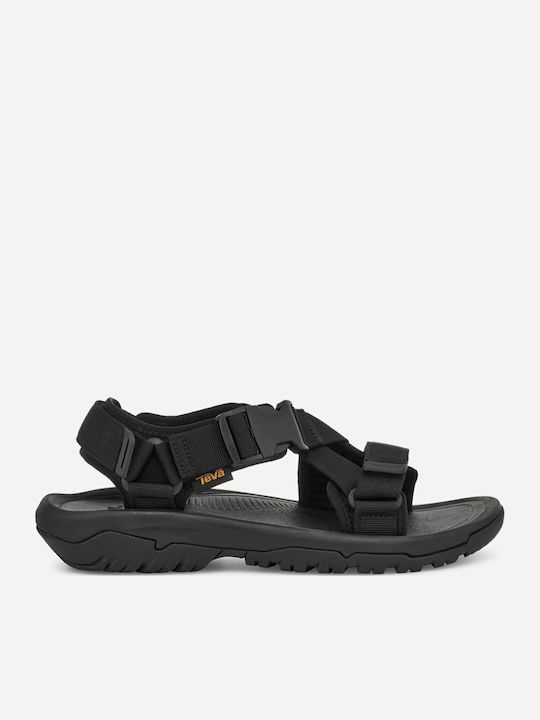 Women's Flat Sandals Sporty in Black Color