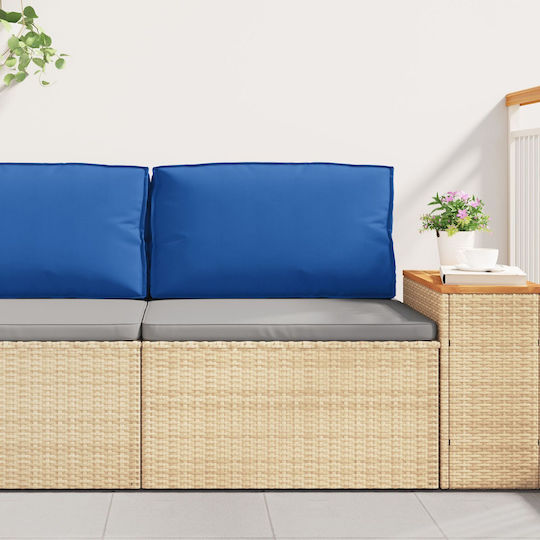 vidaXL Pernă De Canapea De Grădină Cu Spătar Albastră Royal 40x70cm Waterproof