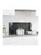 vidaXL Rectangular Glass Back Dark Gray 90x40x0.6cm 42001244