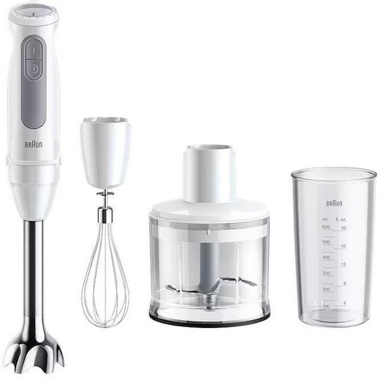 Braun MultiQuick 5 Handmixer mit Inox-Stab 1000W Weiß