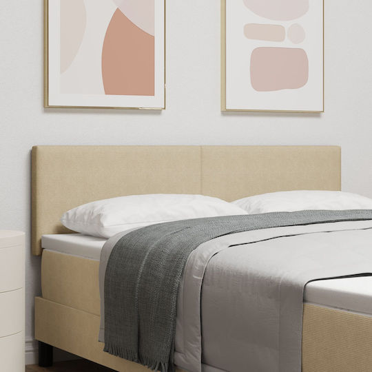 vidaXL Fabric Bed Headboard Green Gray 160x88cm