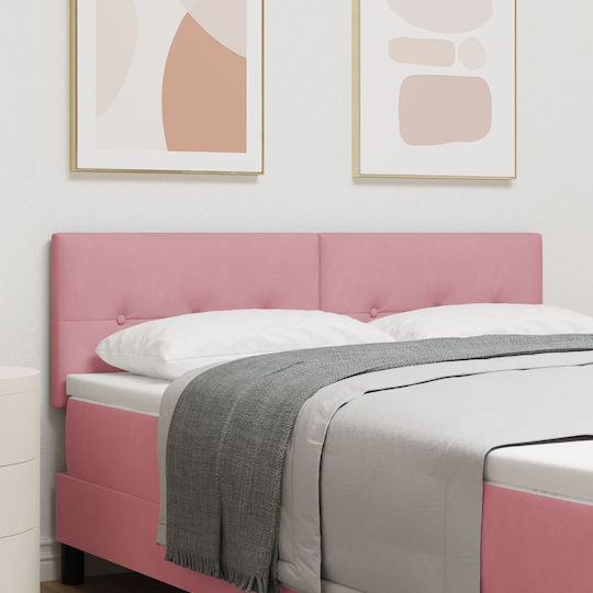 vidaXL Fabric Bed Headboard Pink 80x40cm