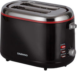 Daewoo Тостер Двуместна 900W Черен