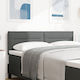 vidaXL Fabric Bed Headboard Dark Gray 80x40cm