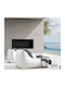 Bean Bag Chair Sunbed Waterproof White 190x140x70cm
