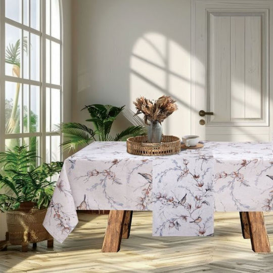 Dimeco Rotunda Emily Ecru 220cm Tablecloth