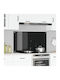 vidaXL Spătar Rectangular din Sticlă Negru Carbon 110x60x0.6cm 42001300