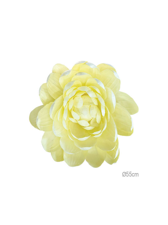 Hanging Giant Yellow Lotus Flower Φ55x20cm 6/bo...