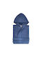 Astron Italy Kids Hooded Bathrobe Navy Blue