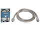 Inox Shower Hose White 150cm (1/2")