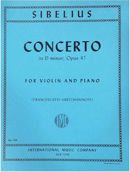 International Music Company Sibelius Concerto D Minor, Op.47) Sheet Music for Piano International Music Company Sibelius Concerto D Minor, Op.47) Sheet Music for Piano