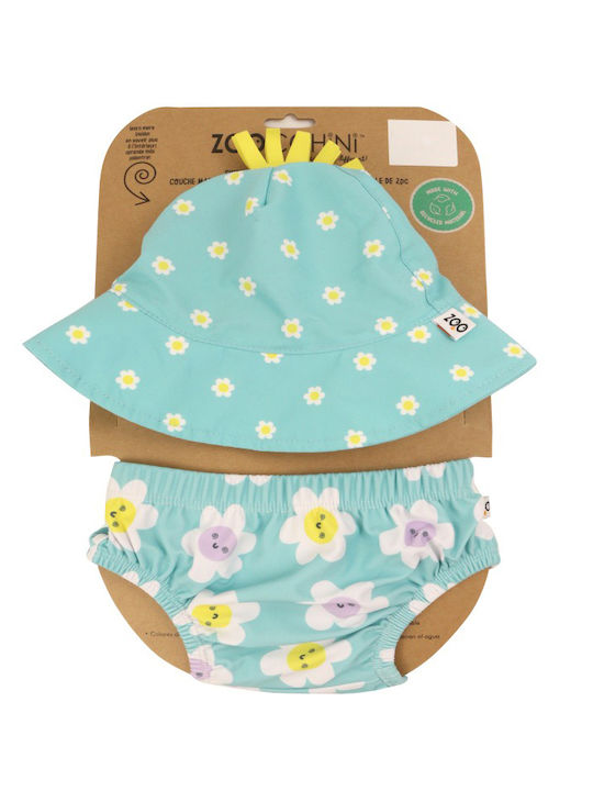Zoocchini Kids Swimwear Swim Diaper with Hat Daisy