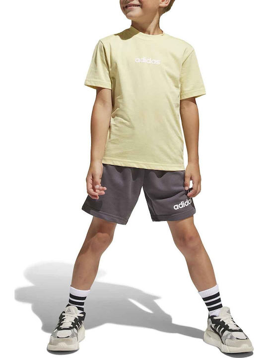 adidas Παιδικό Σετ με Σορτς Κίτρινο 2τμχ