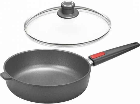 Woll tigaie sauté Cu capac din Aluminiu Turnat cu Strat Antiaderent 24cm