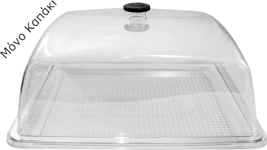 Καπάκι Pc Ορθογώνιο Διάφανο Gf-16 21x27x12hcm