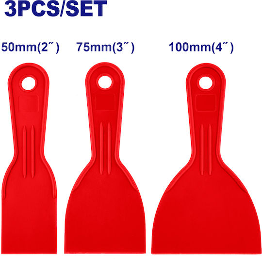 Emtop Σετ 3τμχ Σπατουλες Pp 50-75-100mm Empt3133