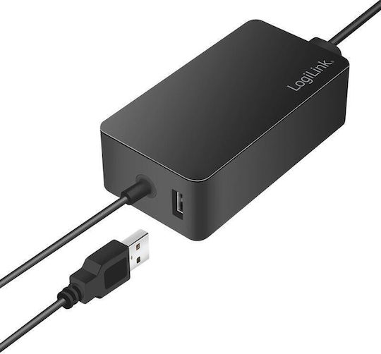 Logilink 220v Network Adapter Microsoft Surface Compatible Pro Laptop Go Book 65w Usb 5v/4a 1.5m Black