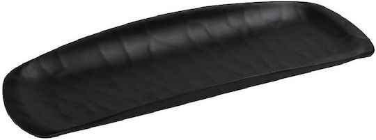 Espiel Wavy Matte Serving Platter Rectangular Black 40.5x16.5cm