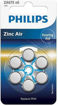 Baterie pentru aparat auditiv Philips Za675b6a/0 Zinc Air Za675 630 mAh 1.4V Pachet 6
