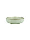 Kutahya Porselen Serving Bowl Round made of Porcelain Green with Diameter 15cm