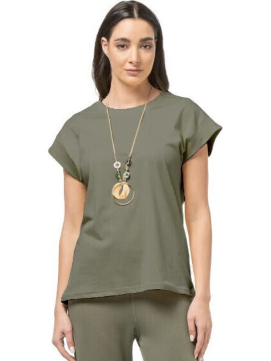 Bodymove Damen T-Shirt Khaki