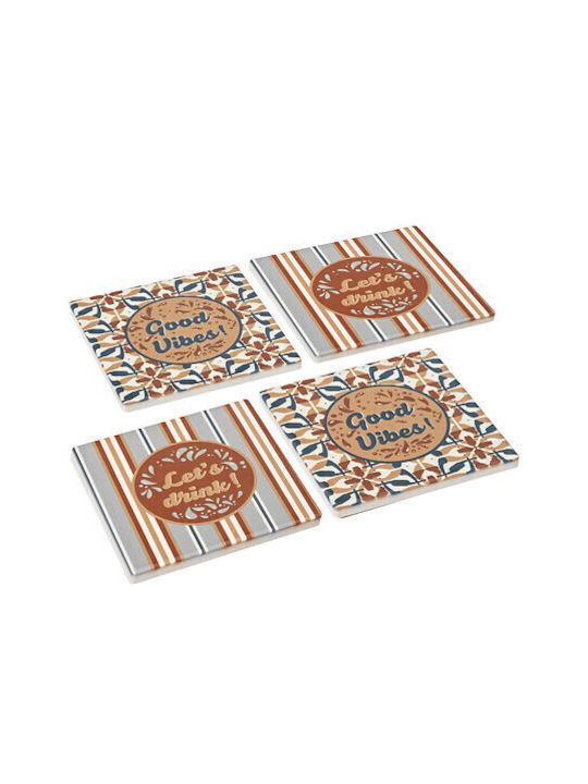 Secret de Gourmet Untersetzer mit Gestell 10x10cm 4Stück
