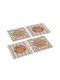 Secret de Gourmet Suporturi pentru pahare cu Suport 10x10cm 4buc