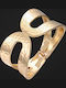 Met Women's Bracelet Handcuffs Gold Plated 6.2cm