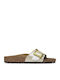 Catalina Flache Damen Sandalen Weiß Schmal Passform