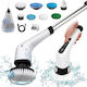 Electric Cleaning Brush Bathroom Adjustable Handle White Adjustable Handle