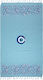 Silk Fashion Beach Towel Pareo Light Blue 180x90cm.