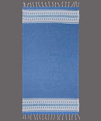 Silk Fashion Beach Towel Blue Silk Fashion Beach Towel Blue