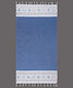 Silk Fashion Beach Towel Blue 180x90cm.