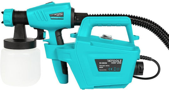 Pistol de vopsit electric Detoolz Dz-se250 800 W 1000 ml/min Vâscozitate maximă 120 DIN Albastru