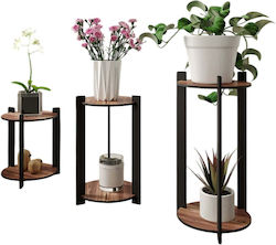 Hanah Home Plant Stands Wooden 3pcs