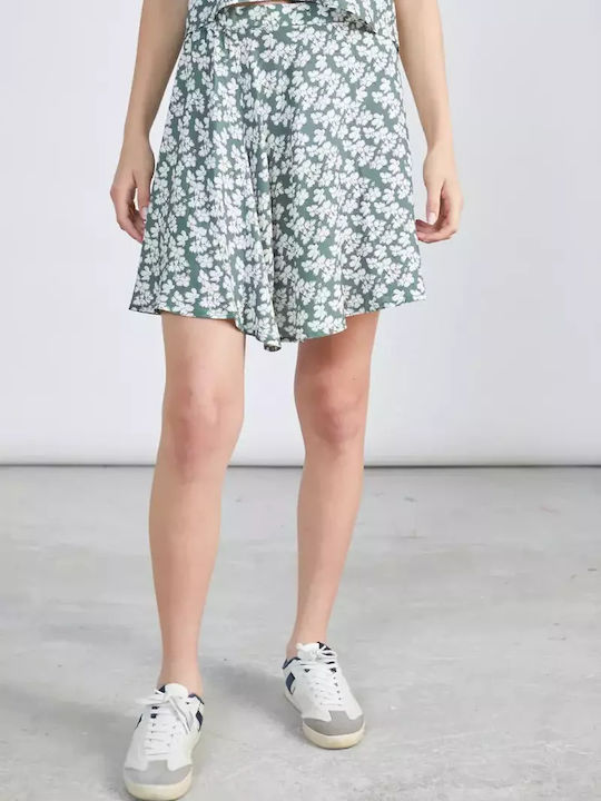 Mini Φούστα Floral Green