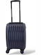 Playful Bags Cabin Travel Suitcase Hard Blue with 4 Wheels Height 40cm