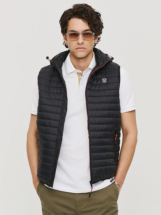 Brokers Jeans Sleeveless Jacket Black