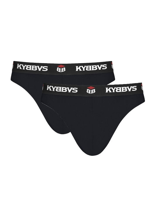 Kybbvs Slipuri pentru bărbați Black 2Pachet