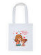 Canvas Bag White Long Handles 100% Cotton 140gsm Happy Mothers Day Dp2361