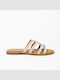 Flache Sandalen für Damen in Weiß Farbe