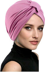 Damen Stoffweiches Haarturban Staubiges Lila Knoten
