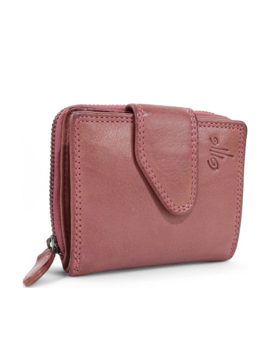 Small Leather Women's Wallet Pink