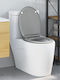 vidaXL Toilettenbrille Soft-Close Kunststoff Gray