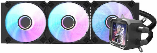 Darkflash DV360S Water Cooling AIO CPU with 3 120mm Fans and ARGB Lighting
